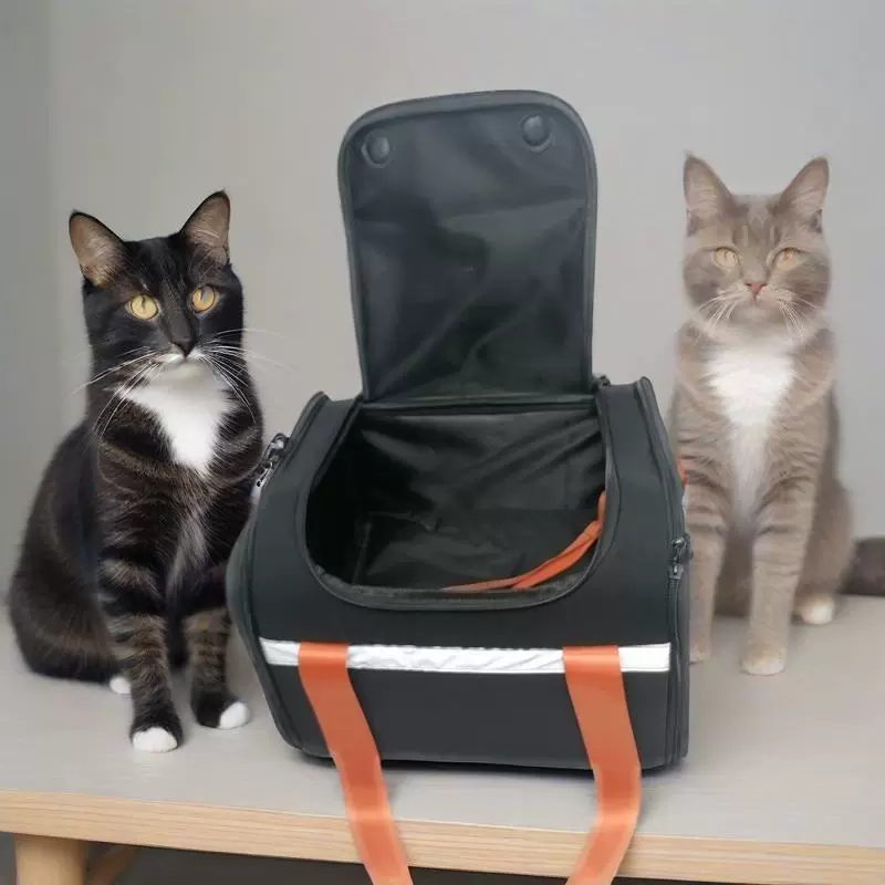 Новая сумка для домашних животных, портативная сумка для собак через плечо, многофункциональная квадратная сумка для домашних животных со светоотражающим ремнем, сумка для кошек для товаров для домашних животных