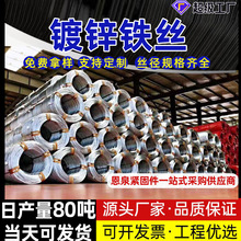 厂家定制镀锌铁丝 工地建筑绑丝铁丝线退火丝810121416号铁丝