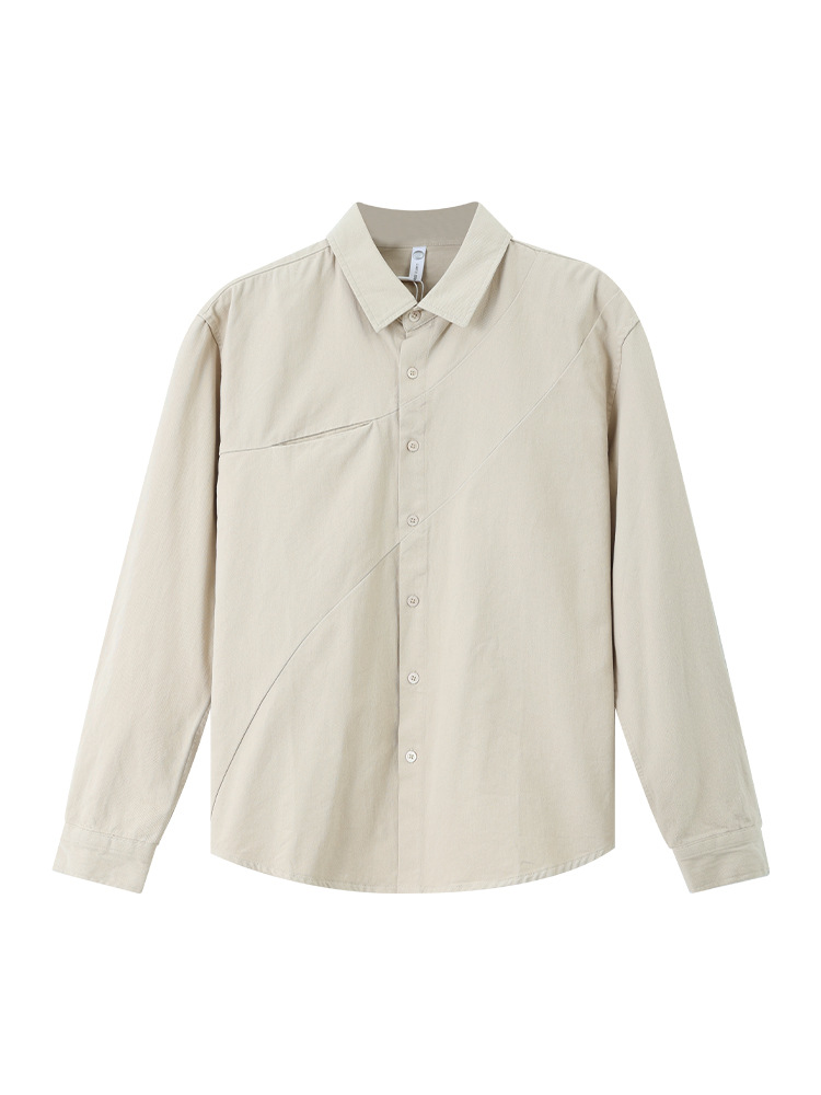 2025 nuevo algodón camisa de manga larga hombre camisa de estilo vintage de alto nivel para hombres chaqueta de hombre casual japonesa