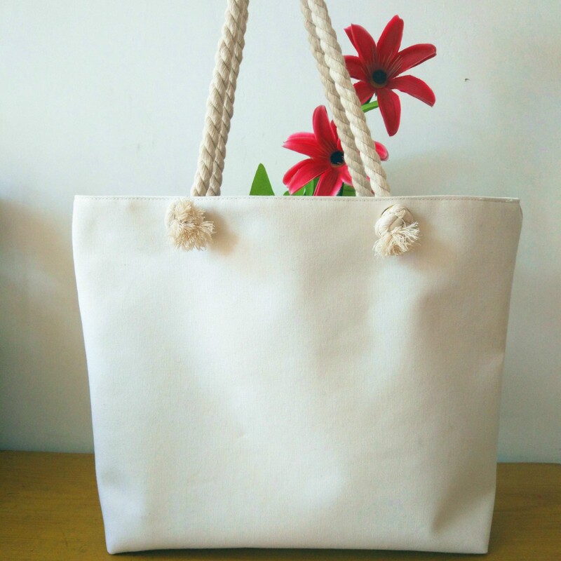 2025 New Canvas Bag Style Hand-Painted DIY Cloth Bag Cotton Rope Satchel Series Style Beach Bag Picture Tote Bag