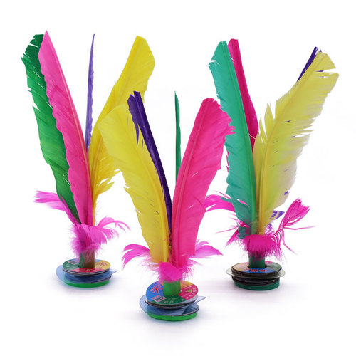 Badminton children primary and secondary school training competitions kick shuttlecock kindergarten flower shuttlecock adult fitness colorful feather shuttlecock