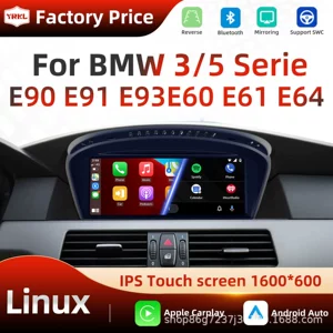 9.3inch BMW 5 Series E60 E90 Android Arxa Kamera Naviqasiya GPS Carplay