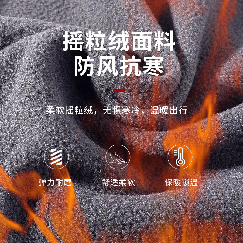 骑行保暖面罩冬季防风帽子摇粒绒全脸一体脖套头套摩托车防寒加绒|undefined