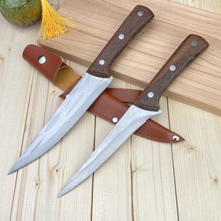 In stock wholesale bone knife sharp knife pork file split meat hammer pattern meat selling knife split cattle sheep pig slaughter carving knife