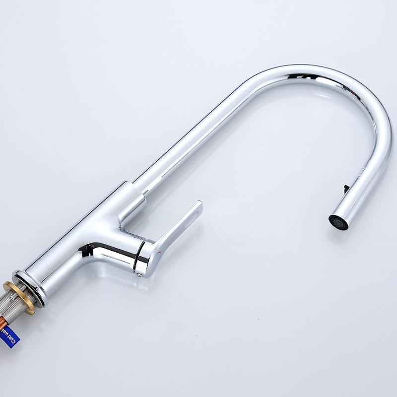 Gun Gris Gris Gris Tap Lavabo de verduras frío y caliente Lavabo de fregadero Grifo retráctil Cobre Negro a prueba de salpicaduras