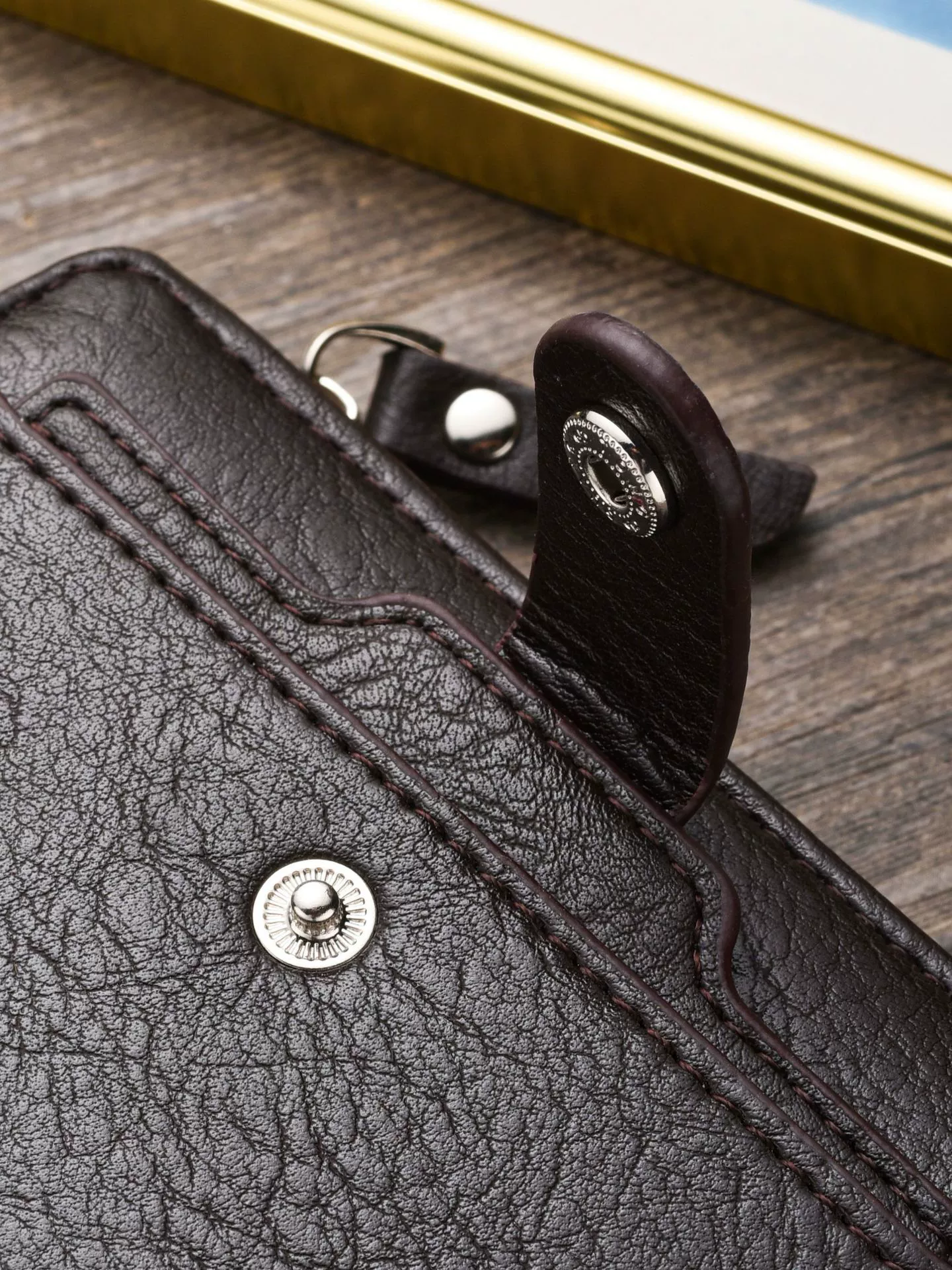 Short wallet, bag with zipper, capacious universal card holder