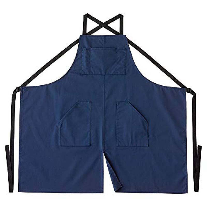 Transfronterizo Amazon poliéster algodón delantal personalizado logotipo barista ropa de trabajo abierta delantal de cocina doméstica al por mayor