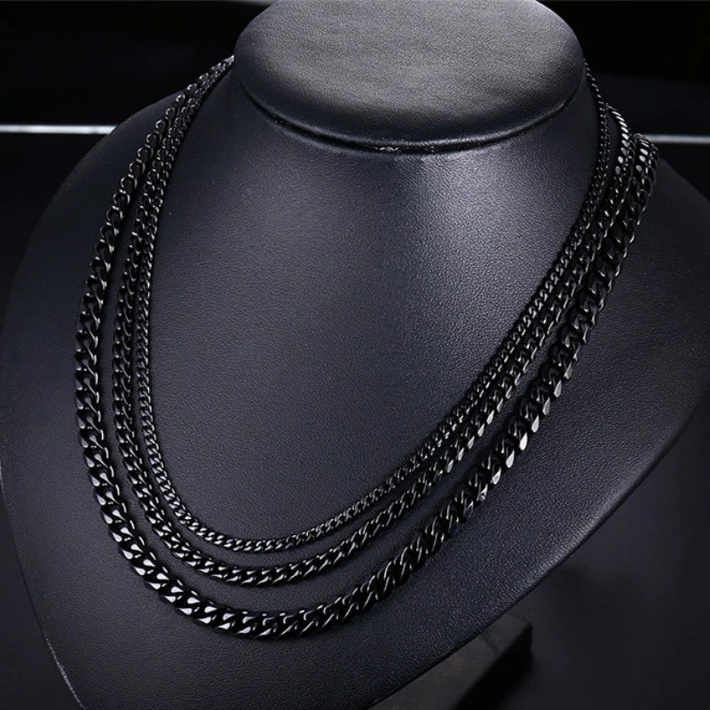 Retro Geometric Stainless Steel Chain Necklace 1 Piece