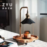 ZYU Real Healing из массива дерева, ретро ароматерапевтическая свеча, настольная лампа, без огня, лампа для плавления воска, чайная настольная лампа, лампа для свечей в таверне, подарок на день рождения