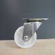 Factory direct cross-border white PP casters 1 inch -3 inch mute flat nylon directional wheel with brake universal wheel