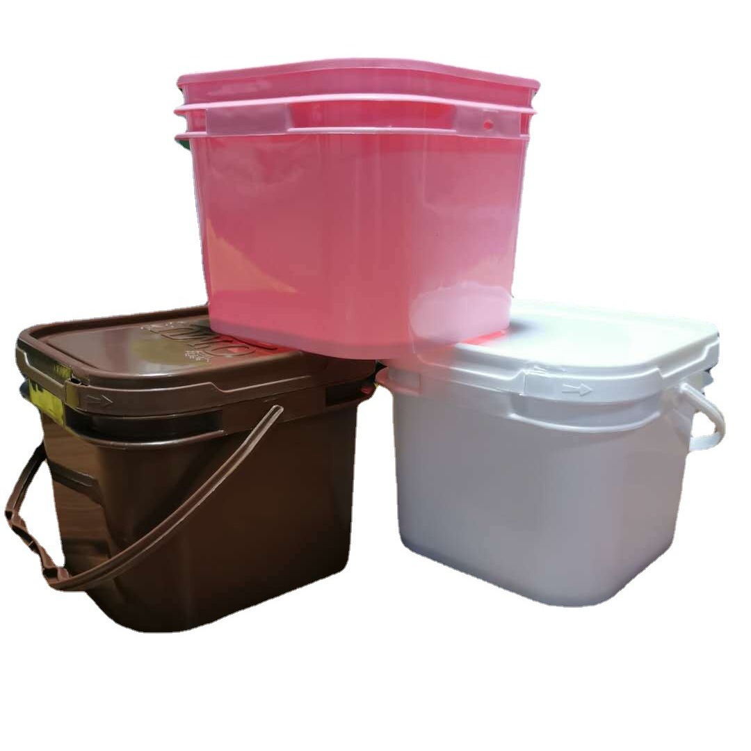 1L方形塑料桶  1L正方形桶  1升正方形包装桶  正方形提手桶