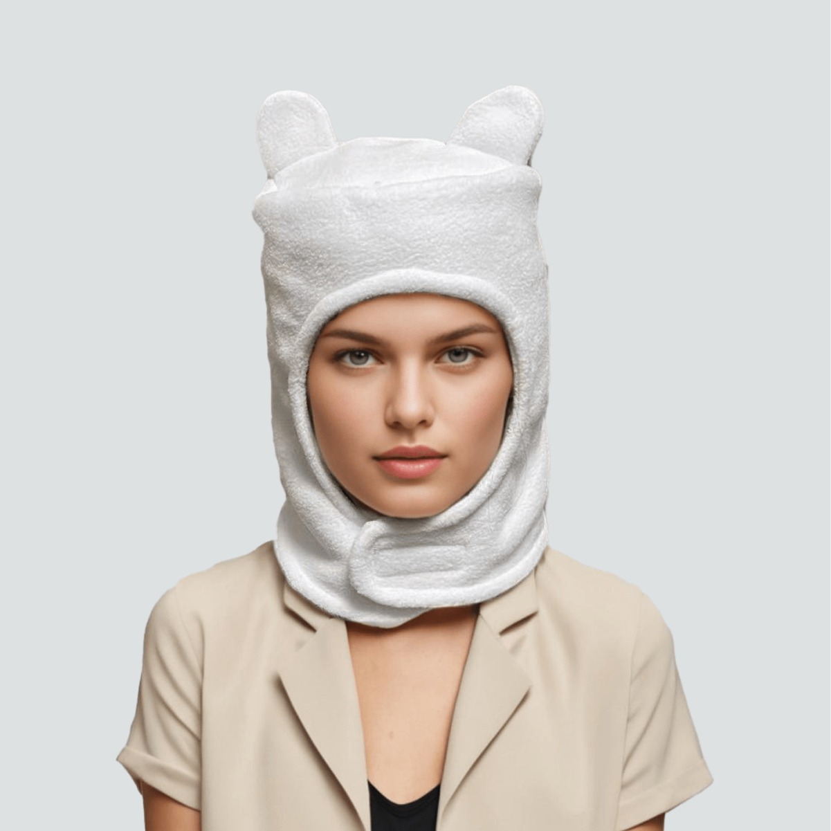 European and American Style Cute Warm Finn Hat Cosplay Plush Gift Hat Winter Thick Warm Snow Hat