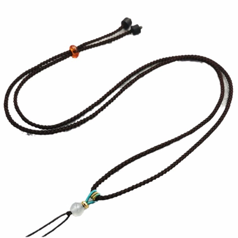 Adjustable agate necklace cord, wear-resistant soft strap