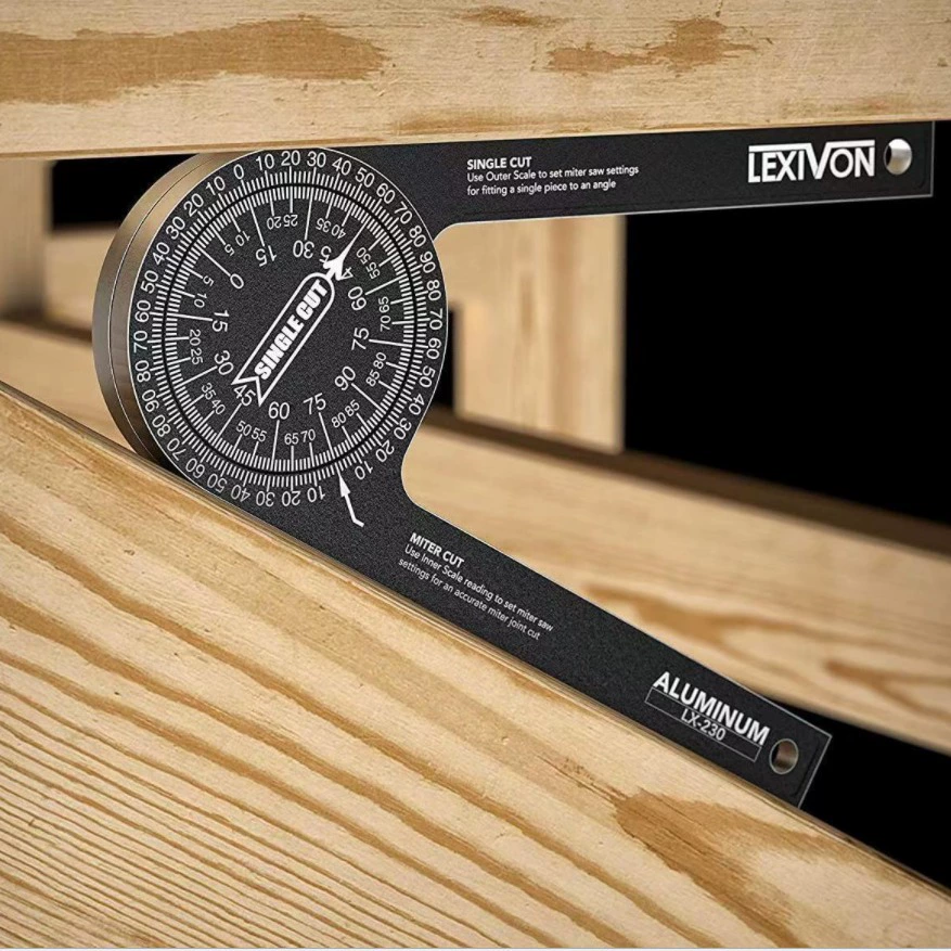 360 горизонтальный угловой датчик из алюминиевого сплава измерительный угловой датчик деревообрабатывающий угловой режущий локатор DIY угловая линейка Гониометр