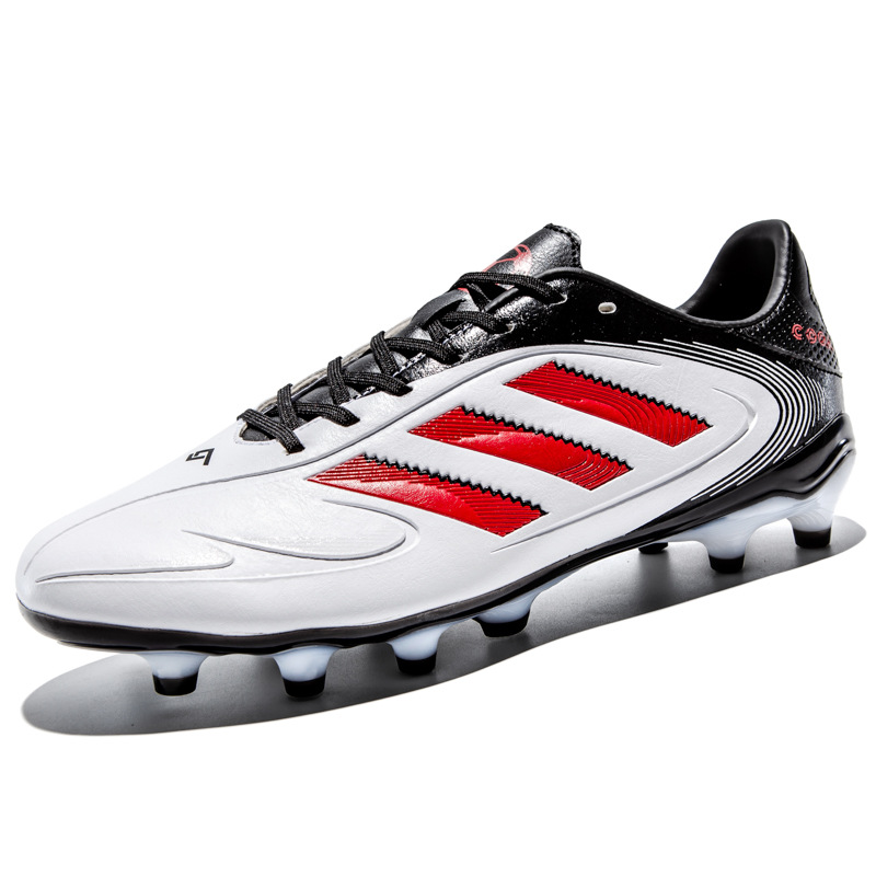 2025 zapatos de fútbol nuevos colores resistentes al desgaste hombres y mujeres clavos de hierba transfronterizos fábrica juvenil venta directa de un cabello