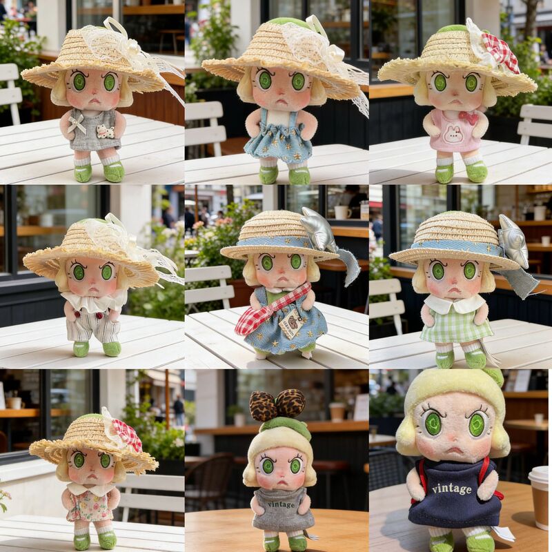 Molly Doll Clothes Heart-Fluttering Series 10cm Doll Clothes Red Fire Love Fire Angrymolly Doll Clothes