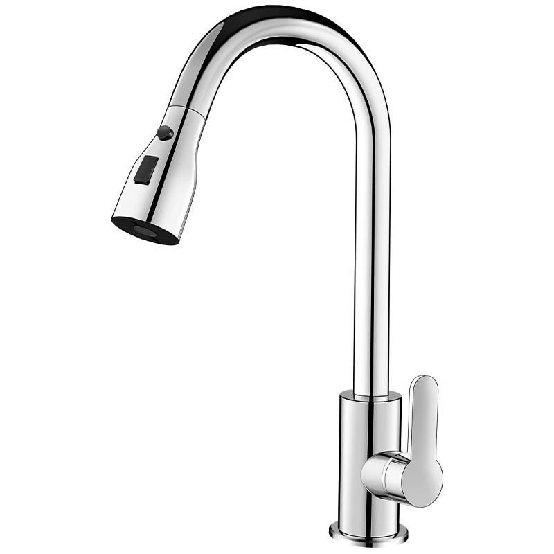 Нержавеющая сталь кухонная кран вода горячая и холодная бытовая всплеск анти-слейк бачок телескопический посудомоечная раковина мойка воды кран