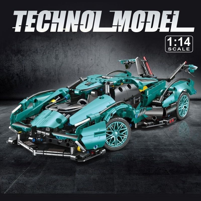 Nuevos productos transfronterizos Cyberpunk adornos de bloques 911 Lambo Star Ginny coche deportivo juguete modelo de coche para niños