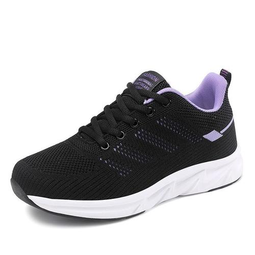  Spring and Summer New Sports Shoes Women's Lightweight Travel Leisure Breathable Running Shoes Soft Sole Travel Shoes Large Size Women's Shoes