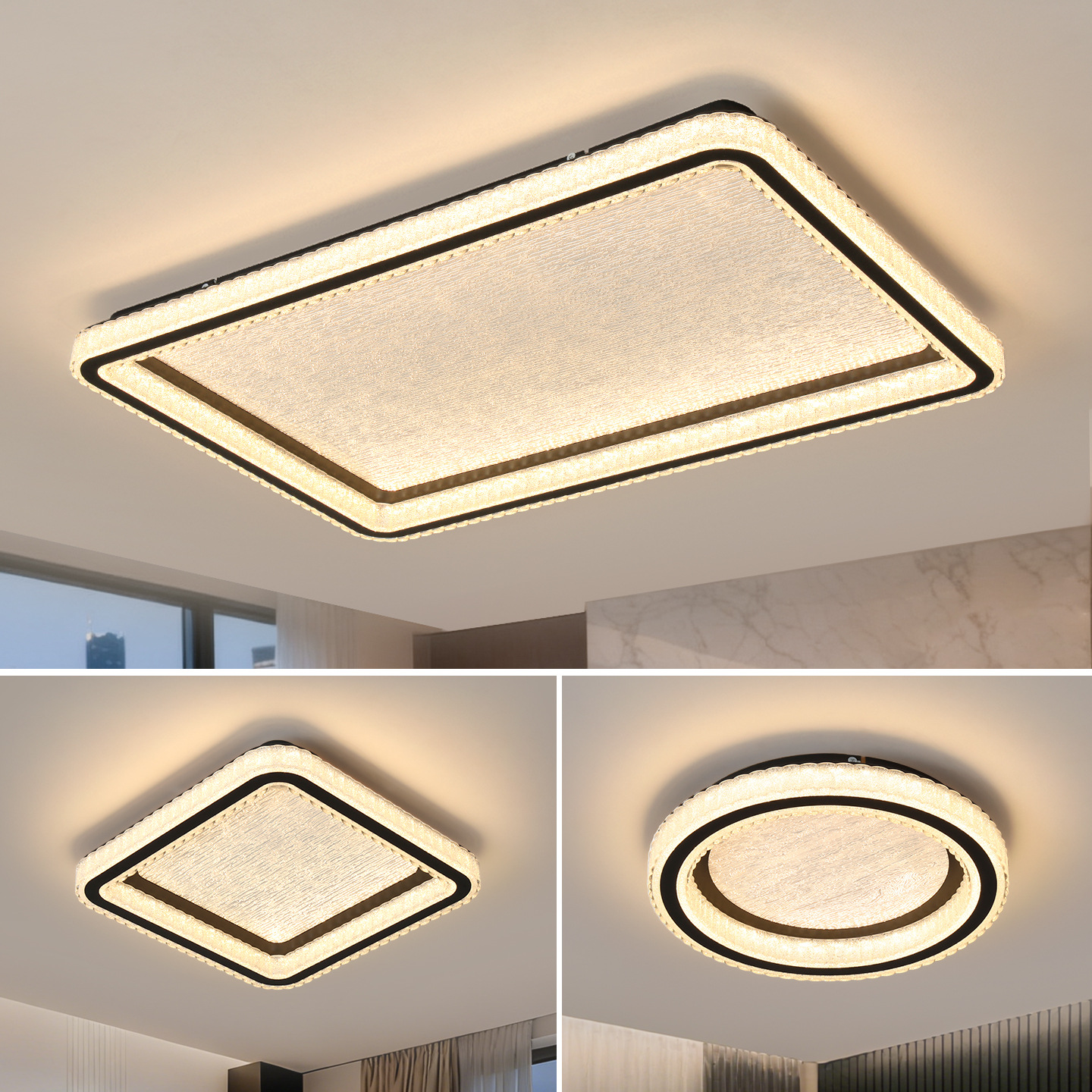 Luz de techo del dormitorio 2026 nuevo estilo moderno minimalista de alta sensibilidad minimalista sala de estar lámparas Zhongshan 536L