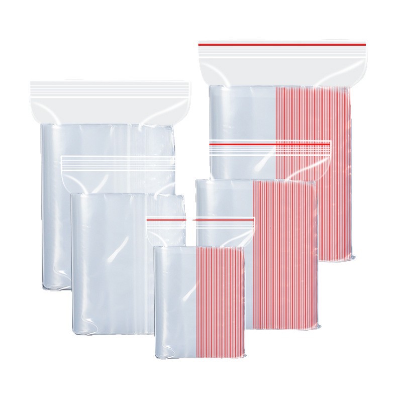 Bolsa ziplock pe bolsa de plástico transparente con sellado bolsa sellada de alimentos bolsa de embalaje ziplock 20 bolsillo sellado de seda al por mayor