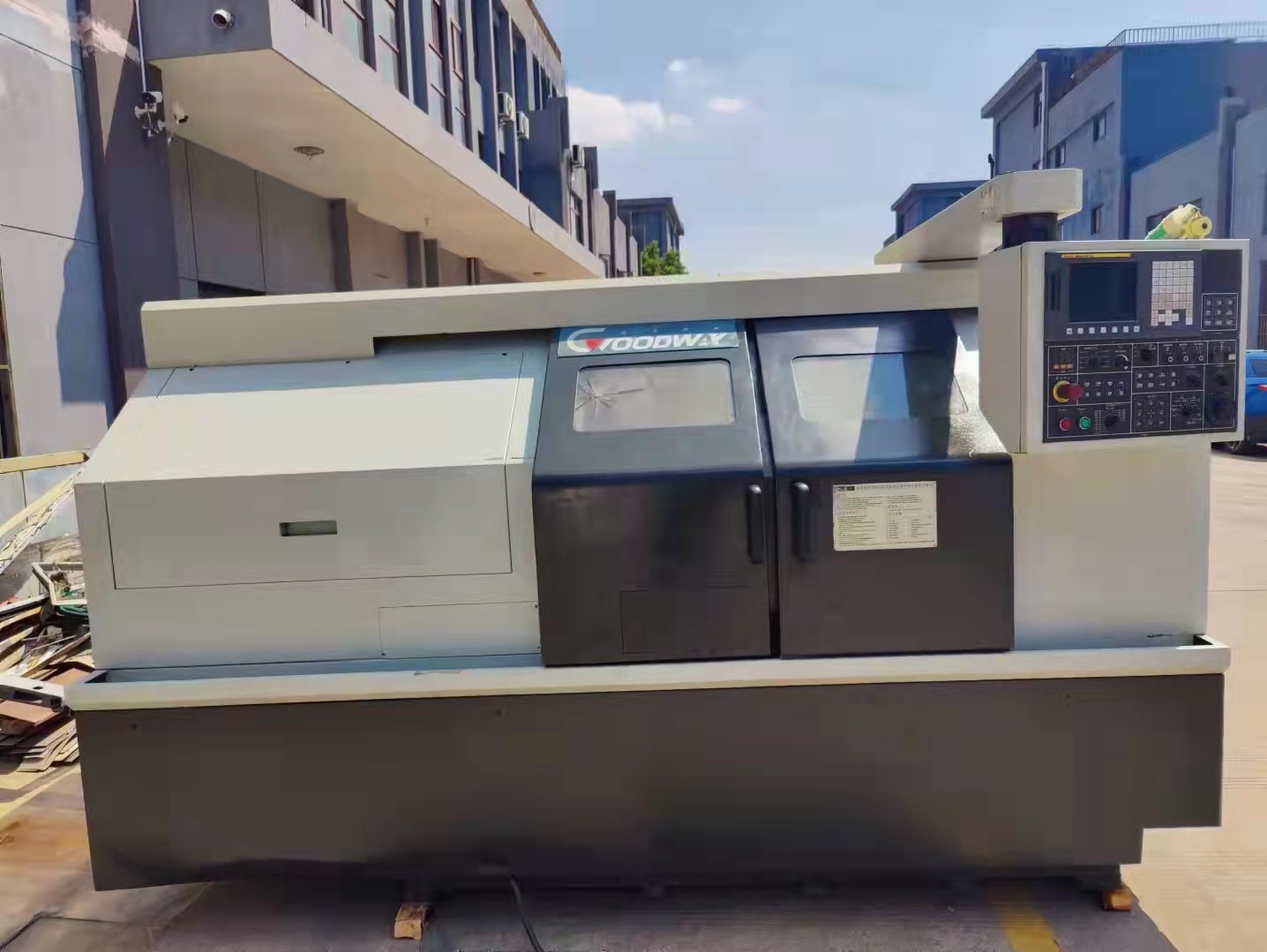 转让二手台湾程泰GA-3000数控斜身车二手数控车二手斜轨车