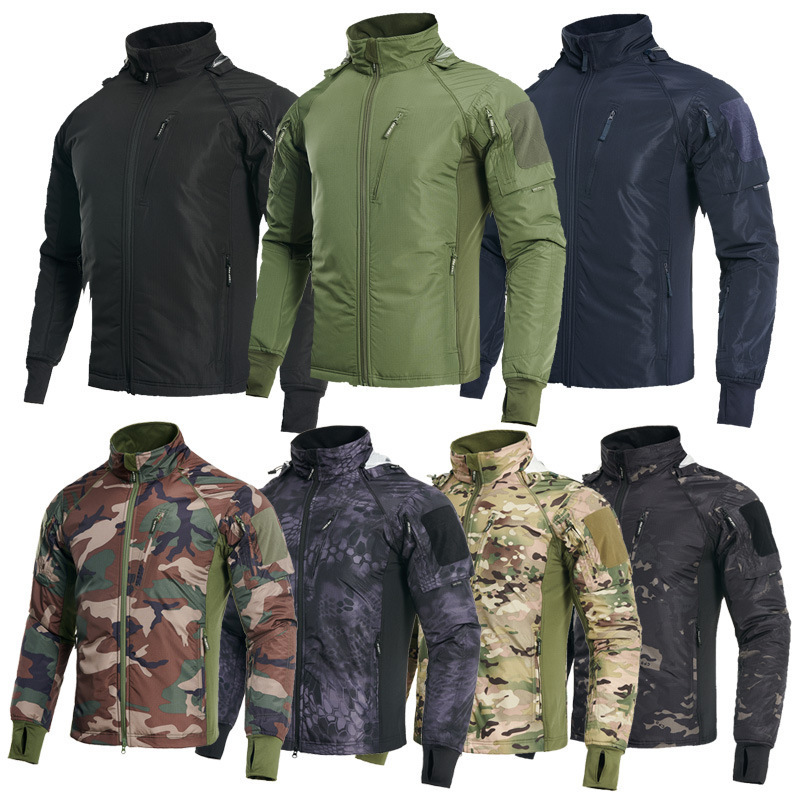 Outdoor Camouflage Jacket CP Camouflage fleece-lined Warm Lightweight Camouflage Jacket Outdoor Mountaineering Jacket Cross-border Foreign Trade