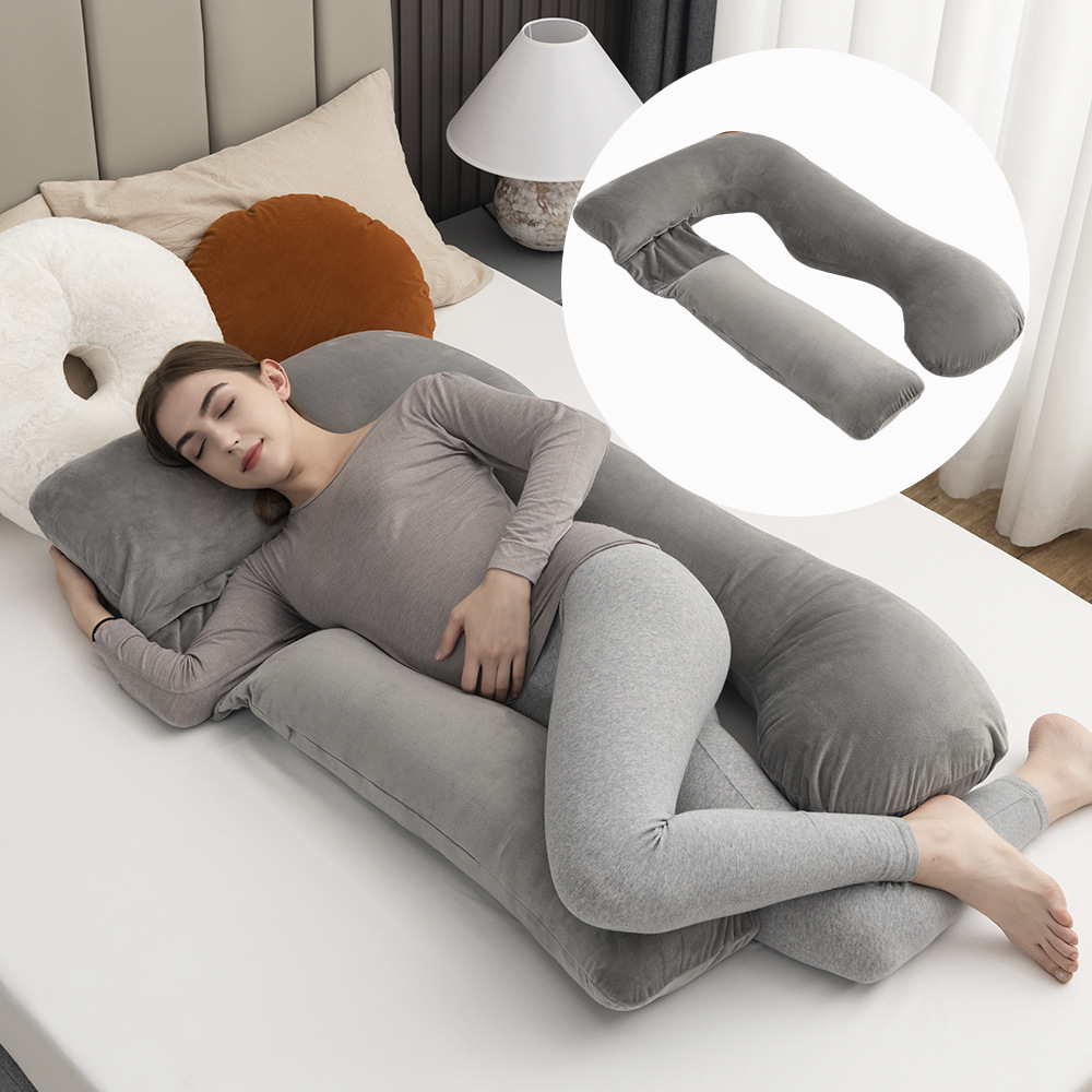 跨境直供拼接款孕妇枕 可拆卸多功能午睡抱枕靠垫腰枕托腹枕头