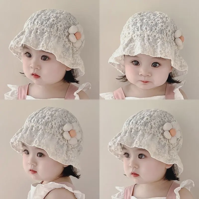 Thin children's adjustable summer sun hat