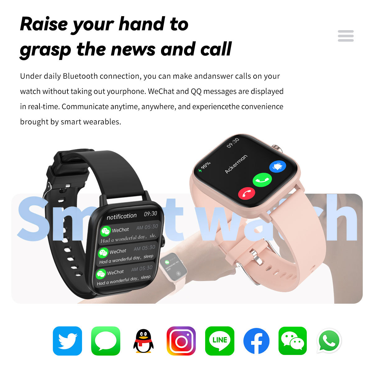 New G42 smartwatch Bluetooth Talk HRV function Blood glucose Application Scenario