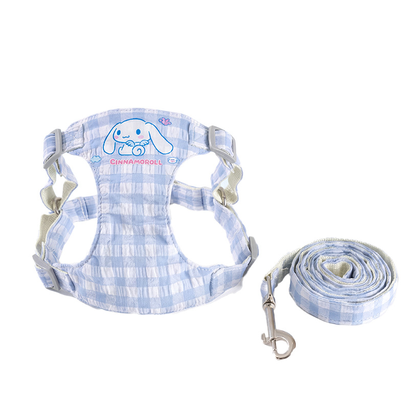 Primavera y verano, perro de orejas grandes, mano de mano, conjunto de pecho y espalda para perros pequeños y medianos, perros y gatos, cuerda de tracción para salir
