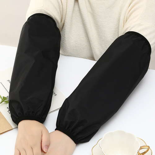 Extended and larger waterproof sleeves solid color oil-proof work protective sleeves for men and women adult student sleeves wholesale