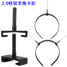 DIY网红爆款百搭摇摆花朵发饰2.0平面黑色发箍加弹簧卡扣饰品配件