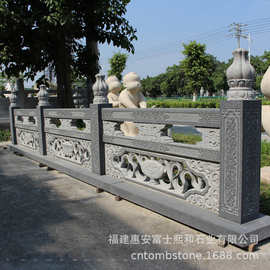 寺庙浮雕石材栏杆 青石石雕栏杆雕刻 款式内容丰富可设计