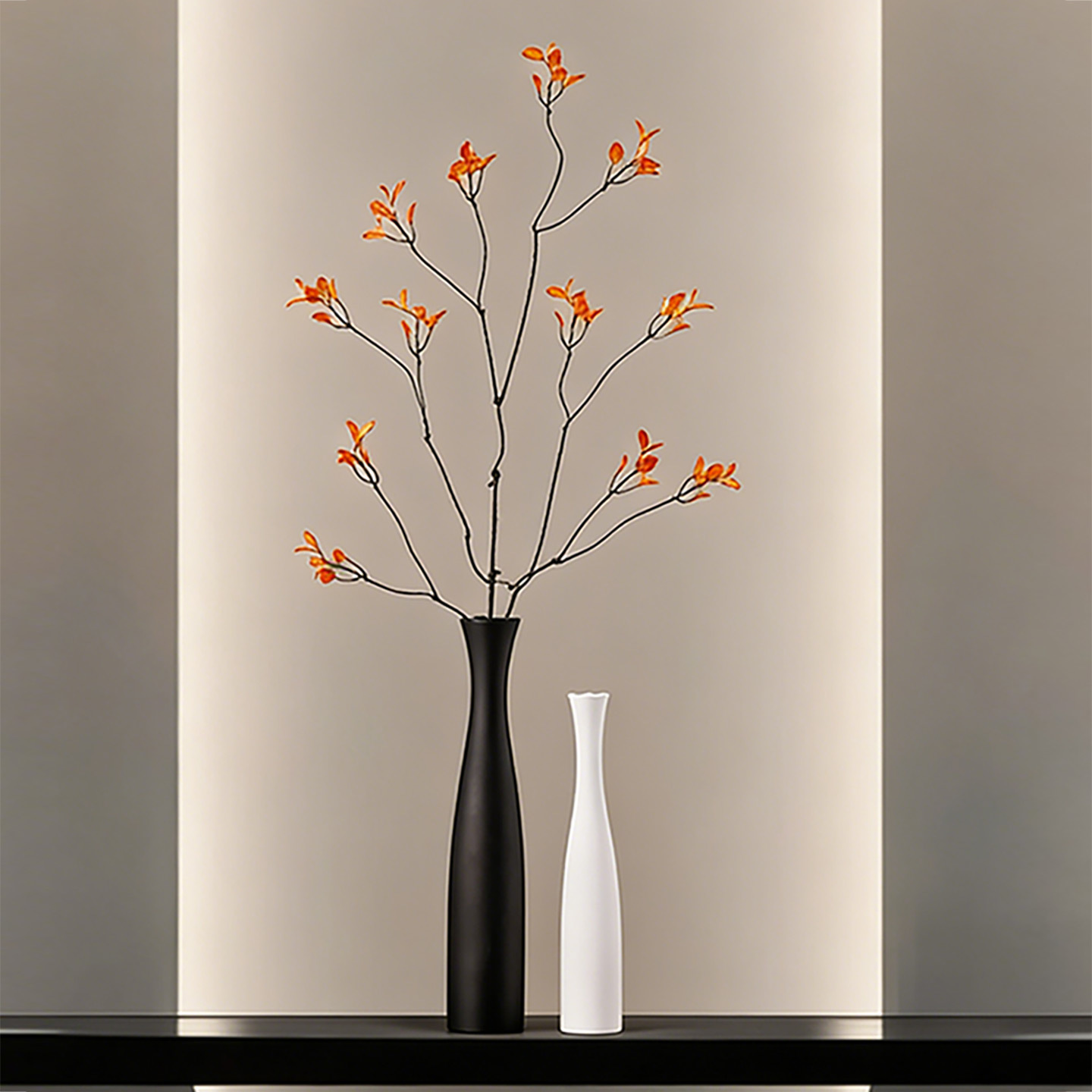 Floral de cerámica creativa ornamentos de flor de flor de la sala de estar lujosa entrada de alta calidad gabinete de televisión nicho decoración para el hogar