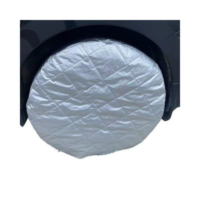 Spare wheel cover — Cover Sunshade Wheel Cover - sedan-4-pack-70-diameter-quilt-silver