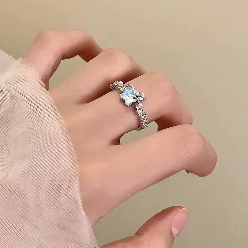 Свежое модное серебряное оригинальное кольцо, на указательном пальце