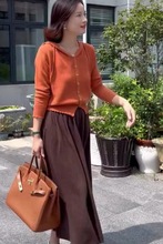 专柜商场撤回国际大牌剪标余单尾单女装秋冬休闲港风慵懒风两件套