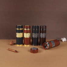 紫砂内胆不锈钢保温杯带礼盒商务礼品杯双层带茶漏直身车载水杯