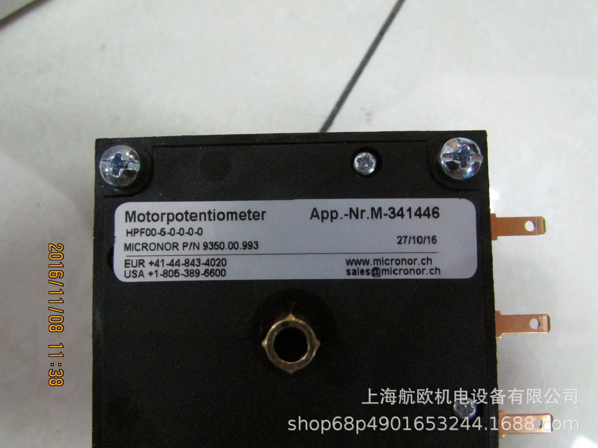 MICRONOR电位器HPF00-5，MR398-T26-CC010/CC003，MR320C