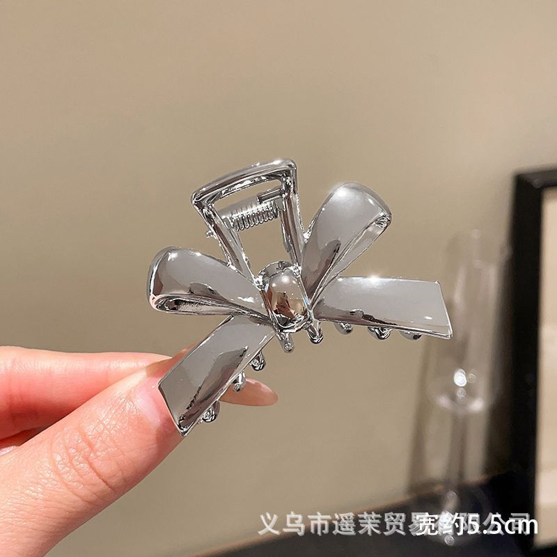 咖色磨砂抓夹女2025年新款发夹后脑勺大号发量多鲨鱼夹子发卡头饰|undefined