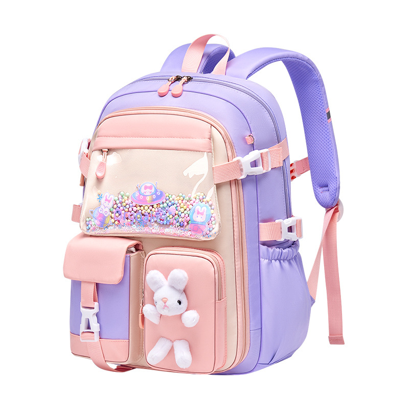 Mochila escolar para niña, estilo ins, grados 1-3-6, bolso infantil, gran capacidad, mochila térmica, mochila de doble asa, modelo nuevo 2025.