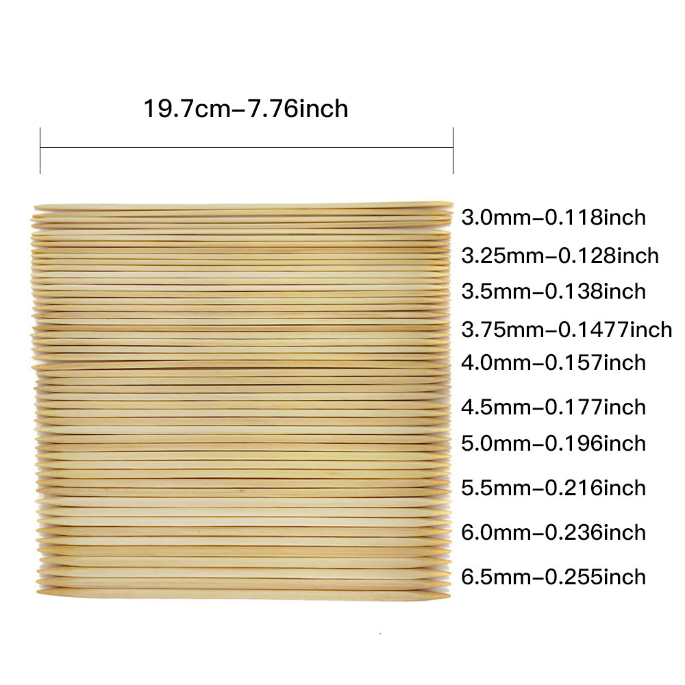 Herramienta de tejido transfronterizo blanqueamiento cubo de bambú suéter guía de bambú 20CM 10 pago PU juego