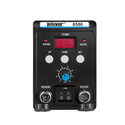 8586 digital display temperature adjustment desoldering station soft hot air gun welding station mobile phone repair tool air gun nozzle constant temperature baking gun