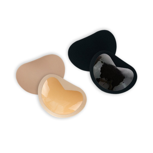Manufacturer wholesale self-adhesive invisible breast pads with bio silicone lingerie heart-shaped breast pads, thick foam pads, swimsuit pads