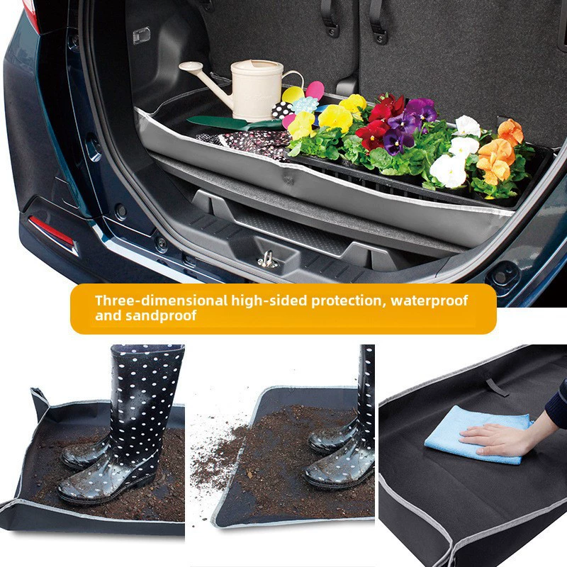 Japanese trunk mat, dustproof box, universal protective waterproof pad