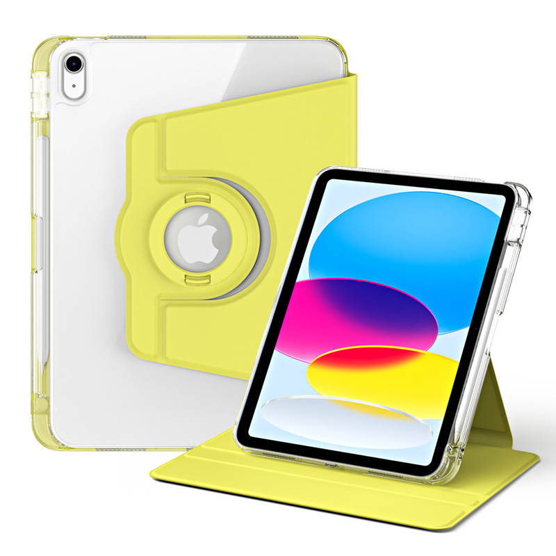 Acrylic protective case for iPad Air5 10.2 pen slot Pro11 detachable rotating transparent flat hard shell