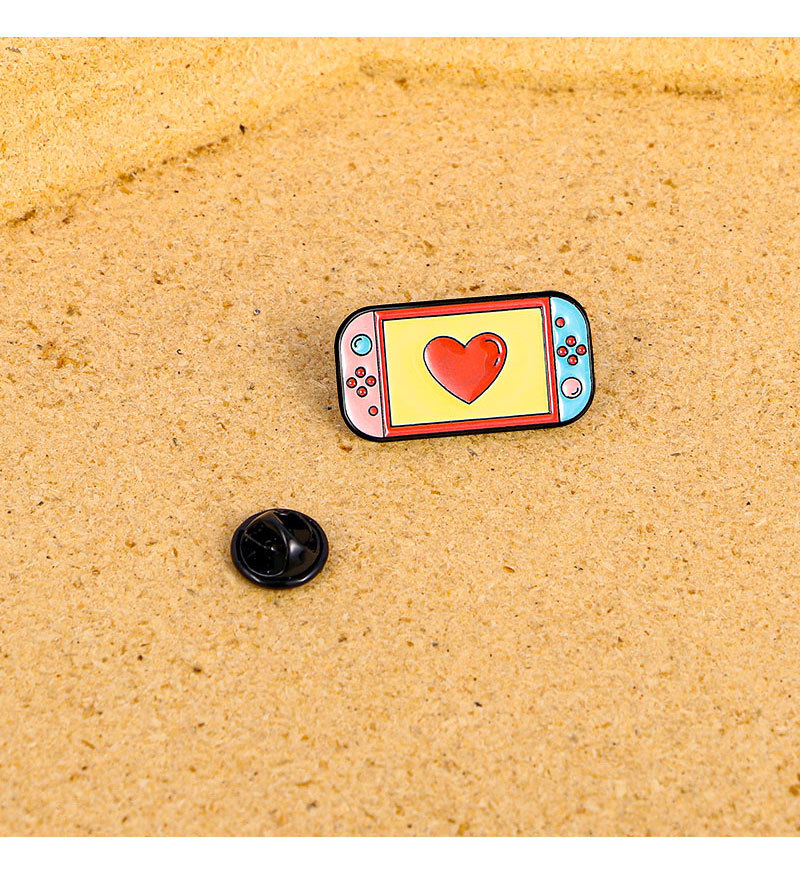 Book, Cartoon, Badge, Game, Game Console Pattern Cute Sweet Pin Book Cartoon Badge Alloy Metal Enamel Unisex Brooches