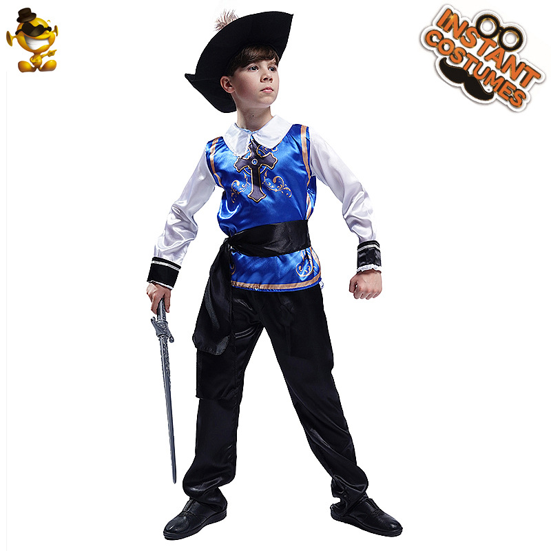 Transfronterizo de Halloween Cosplay traje de la etapa traje de niño pequeño traje de mosquetero