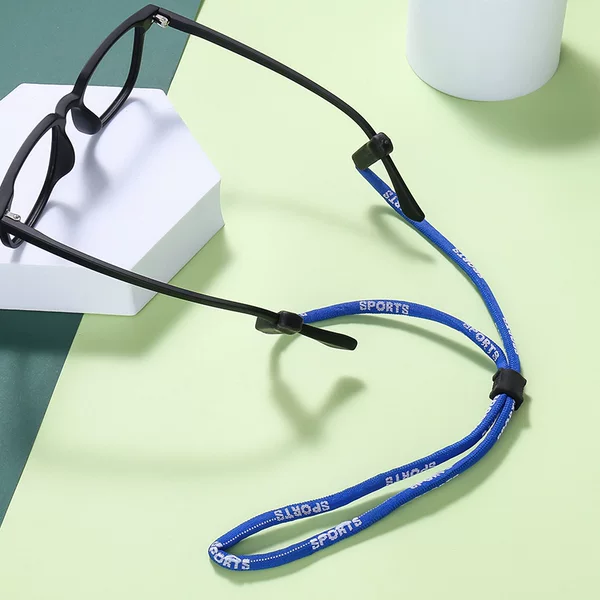 Outdoor sports glasses rope side silicone glasses rope adjustable glasses lanyard children adult non-slip glasses rope